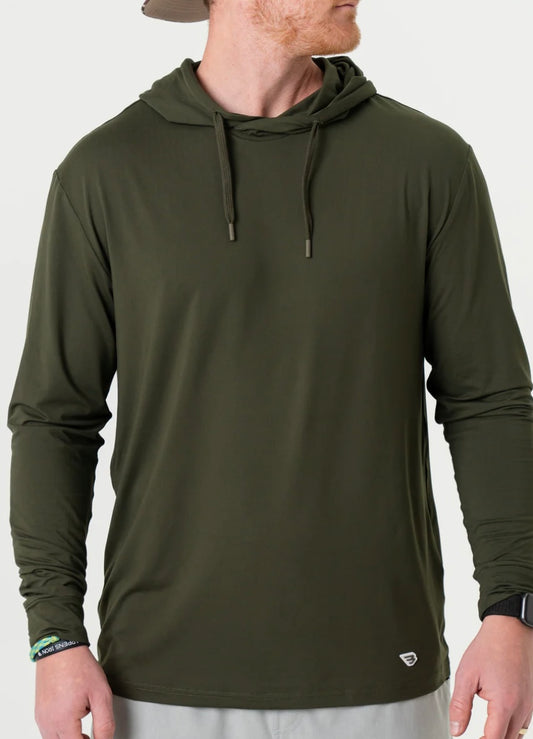 Mallard Green Performance Hoodie With UPF 50 Sun Protection
