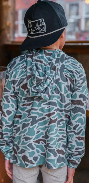 Performance Hoodie Youth Retro Duck Camo 3T- XL Burlebo