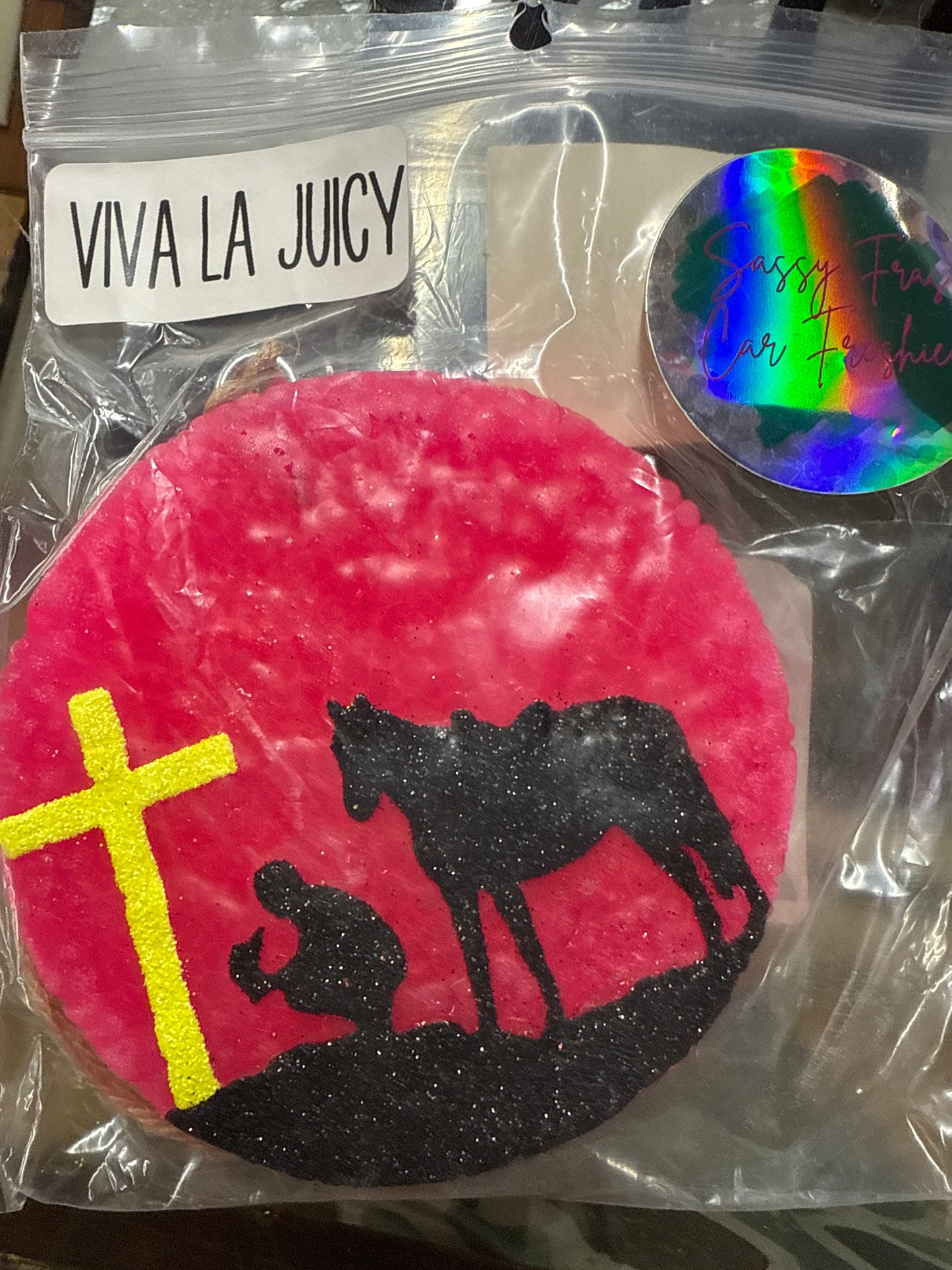 Cowboy Kneeling Car Freshies: SF