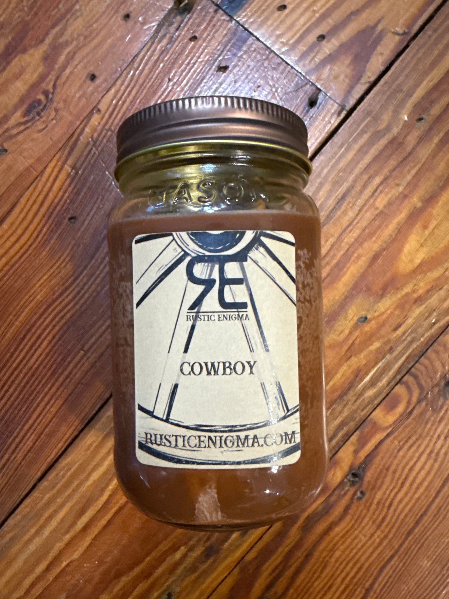Cowboy 16 oz Wood Wicked Candles - RE