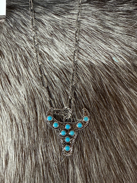 Hippie Steer Head Necklace