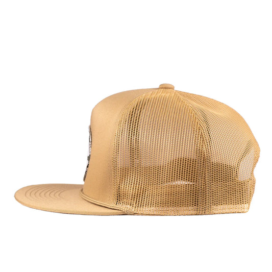 Lazy J Ranchwear Tan Olive Iconic Breed Classic Rope Trucker Hat