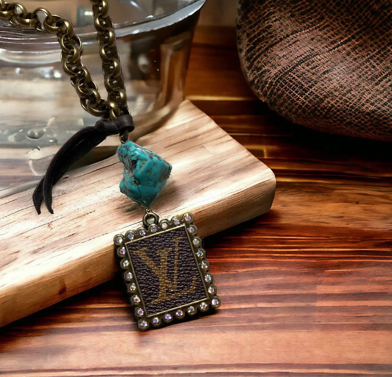 Wild West Upcycled LV Necklace Junk Gypsy