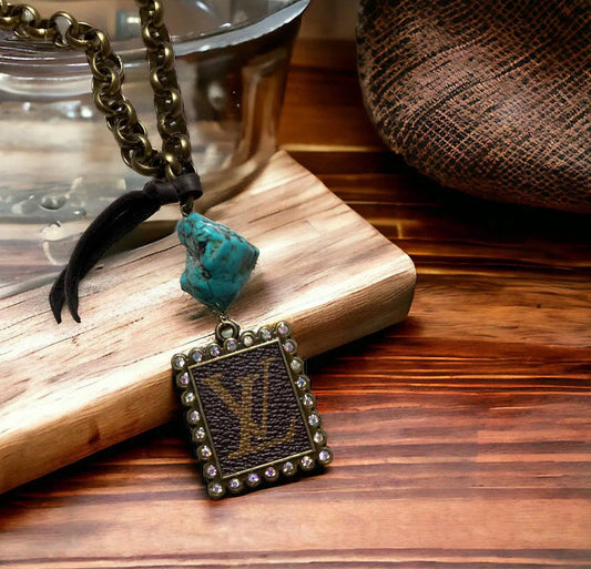 Wild West Upcycled LV Necklace Junk Gypsy