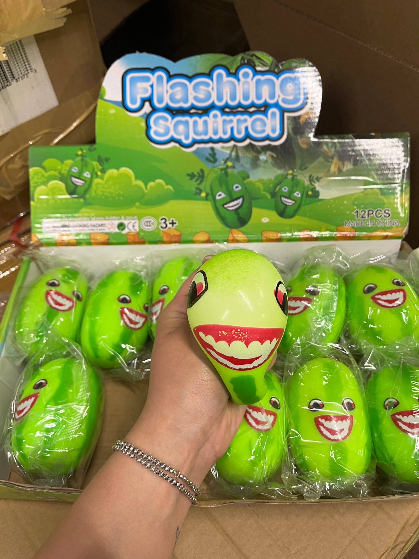 Watermelon Squishy Toy with Face