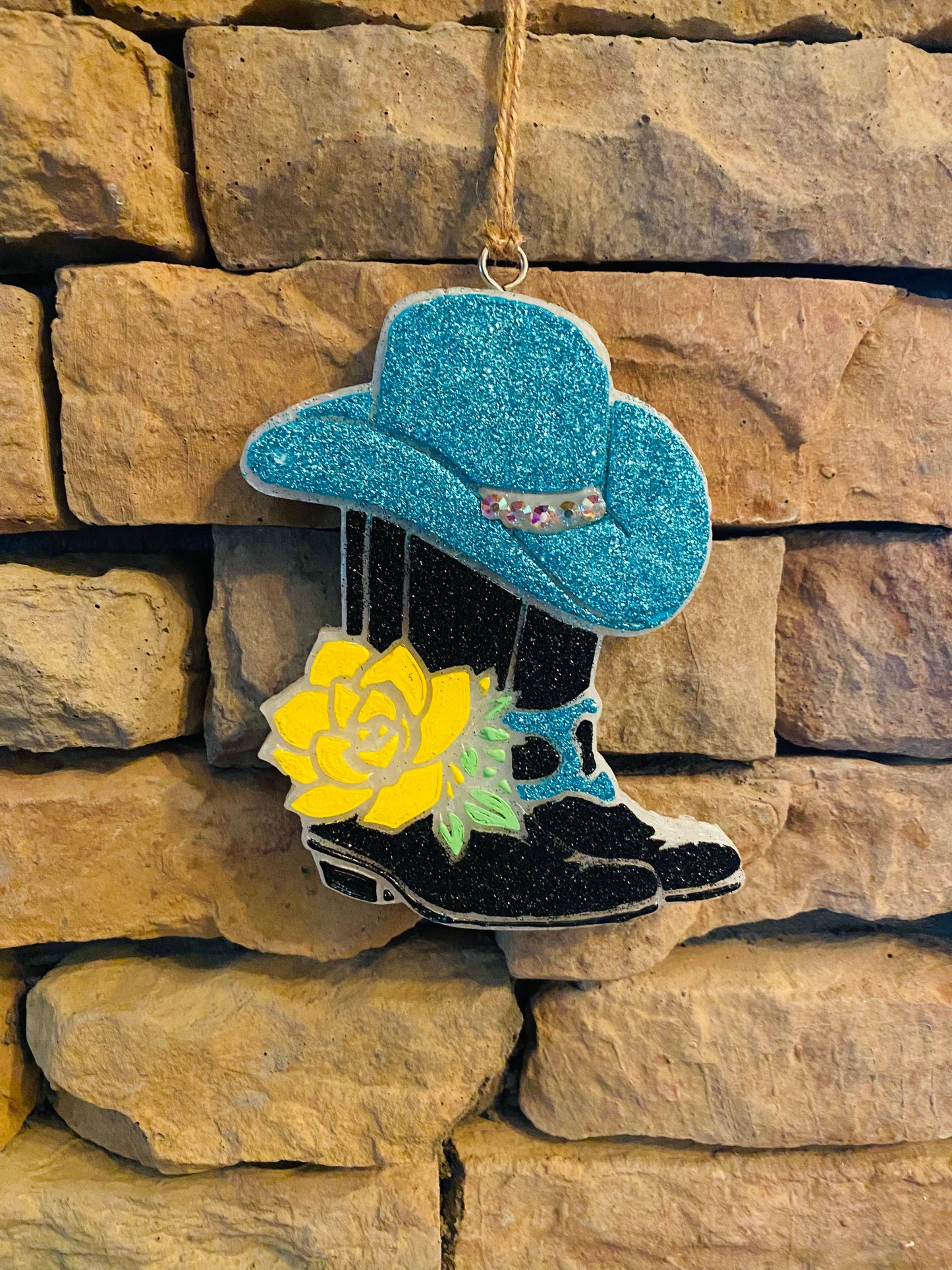 Floral Cowgirl Boots Glitter Freshie: High Maintenance