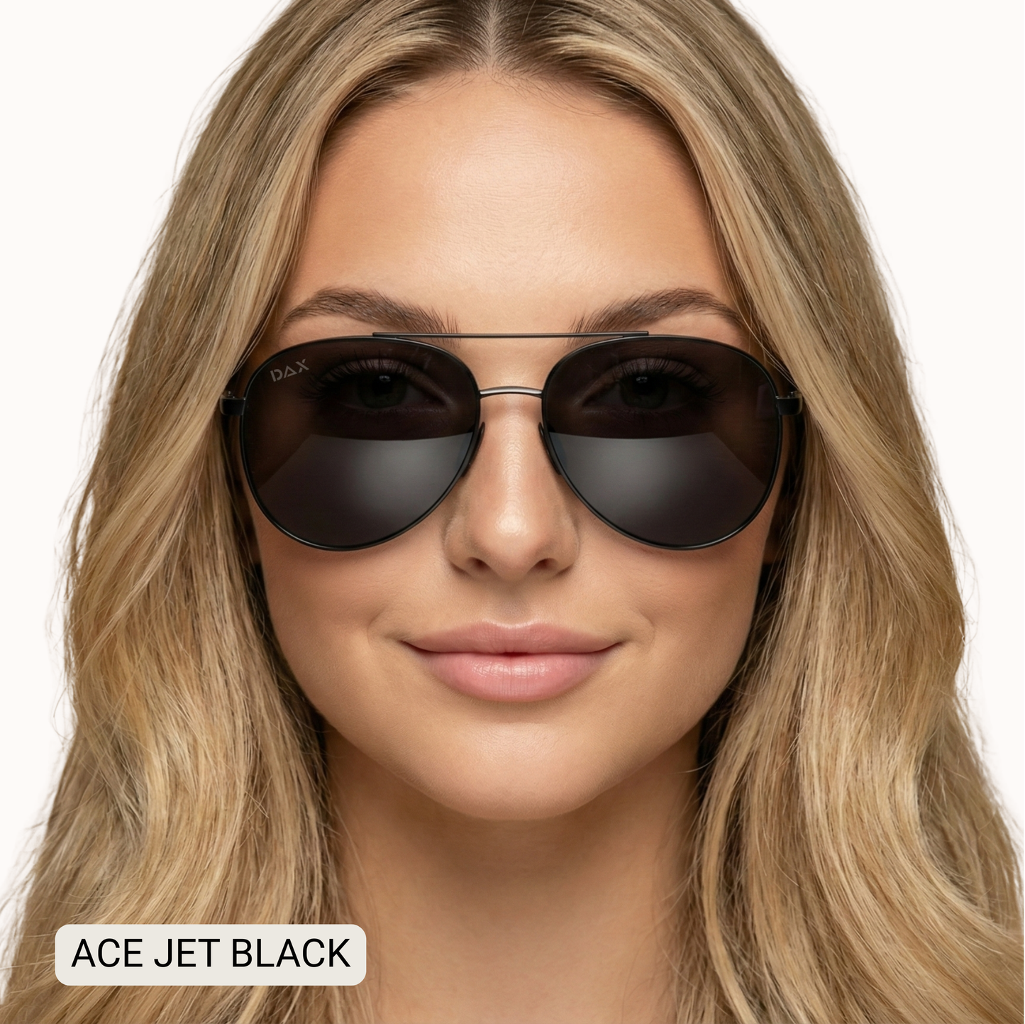 ACE - Unisex Aviator Sunglasses – Polarized Hair-Friendly: Hot Pink Fl Dax