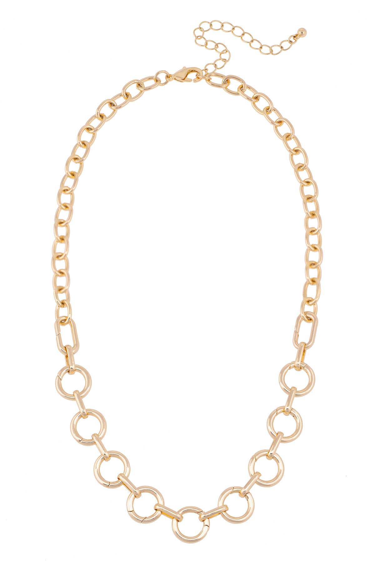 Juliette Charm Collector Necklace Base in Shiny Gold Canvas