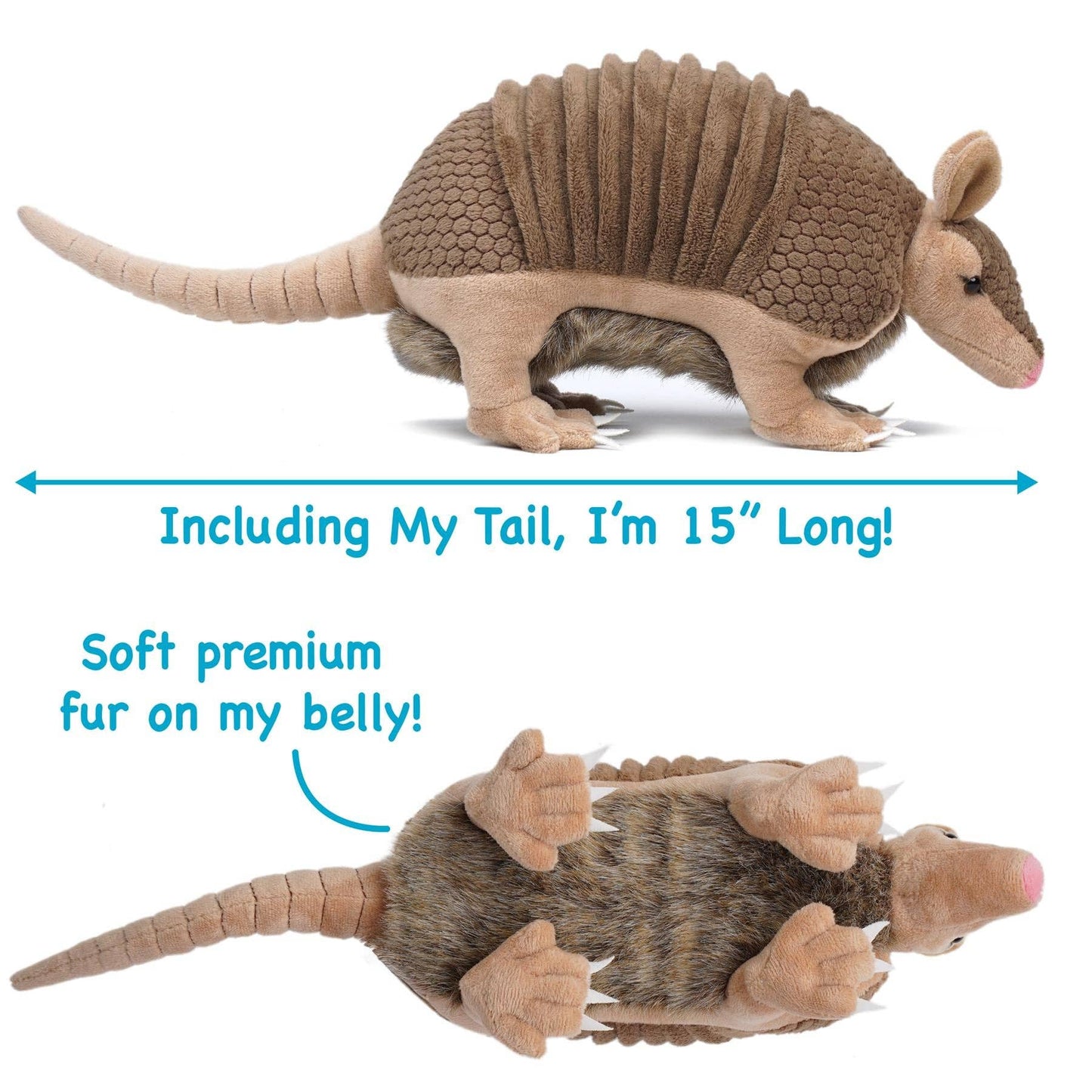 Mike The Armadillo - 10 Inch Stuffed Animal Plush Viahart
