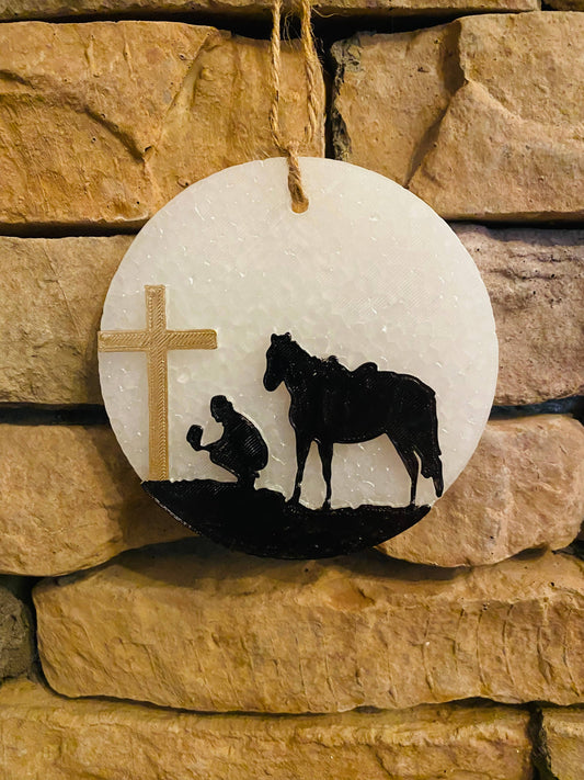 Cowboy Kneeling Car Freshies: Viva la Juicy