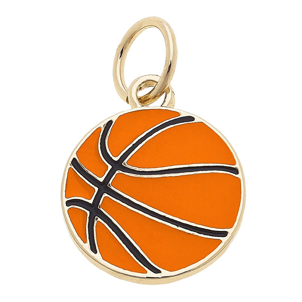 Basketball Enamel Charm canvas