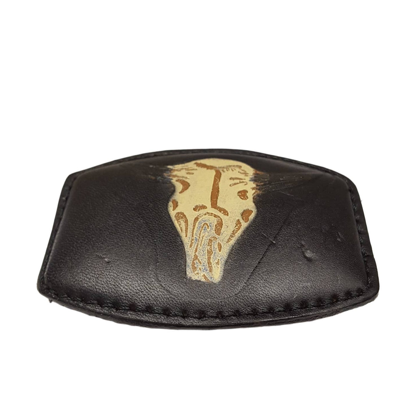 Buckle: Painted on Leather Plaque Buckle Axesoria