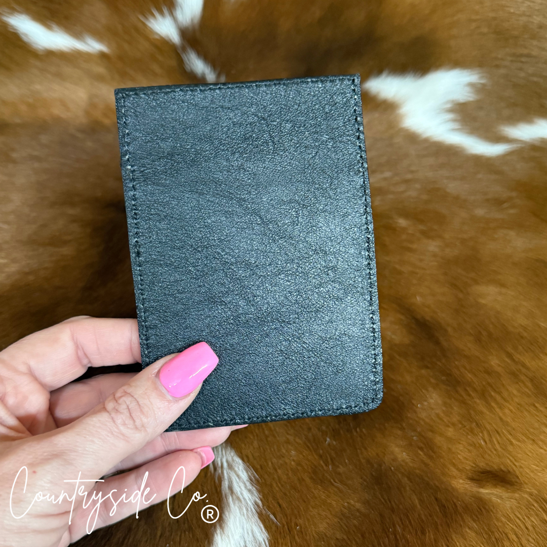 Gambler Tooled Leather Credit Card Holder Countryside
