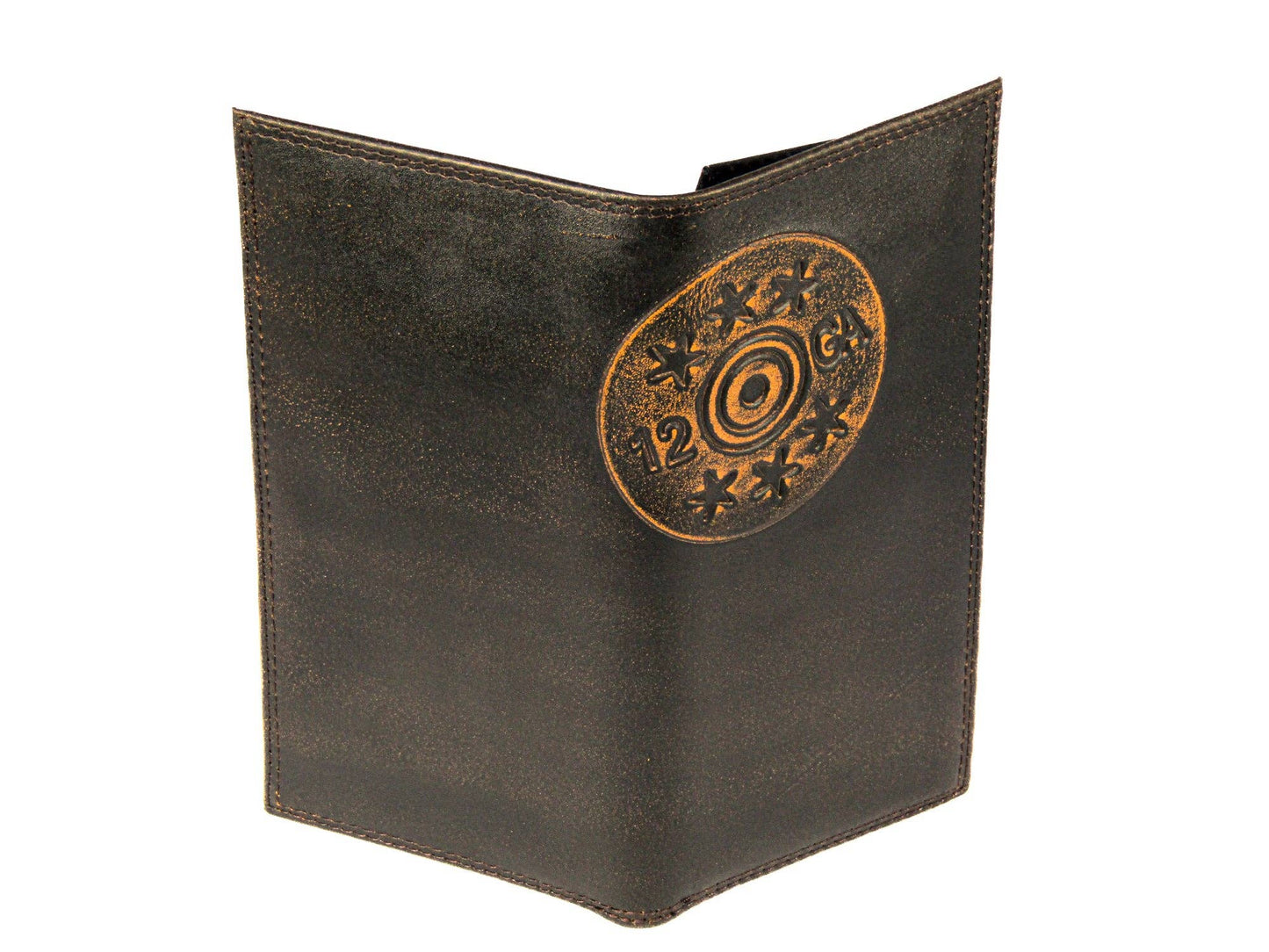Shotshell Burnished Leather Zep Secretary Wallet