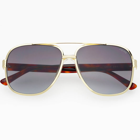 Carter Unisex Aviator Sunglasses : Gray Freyrs