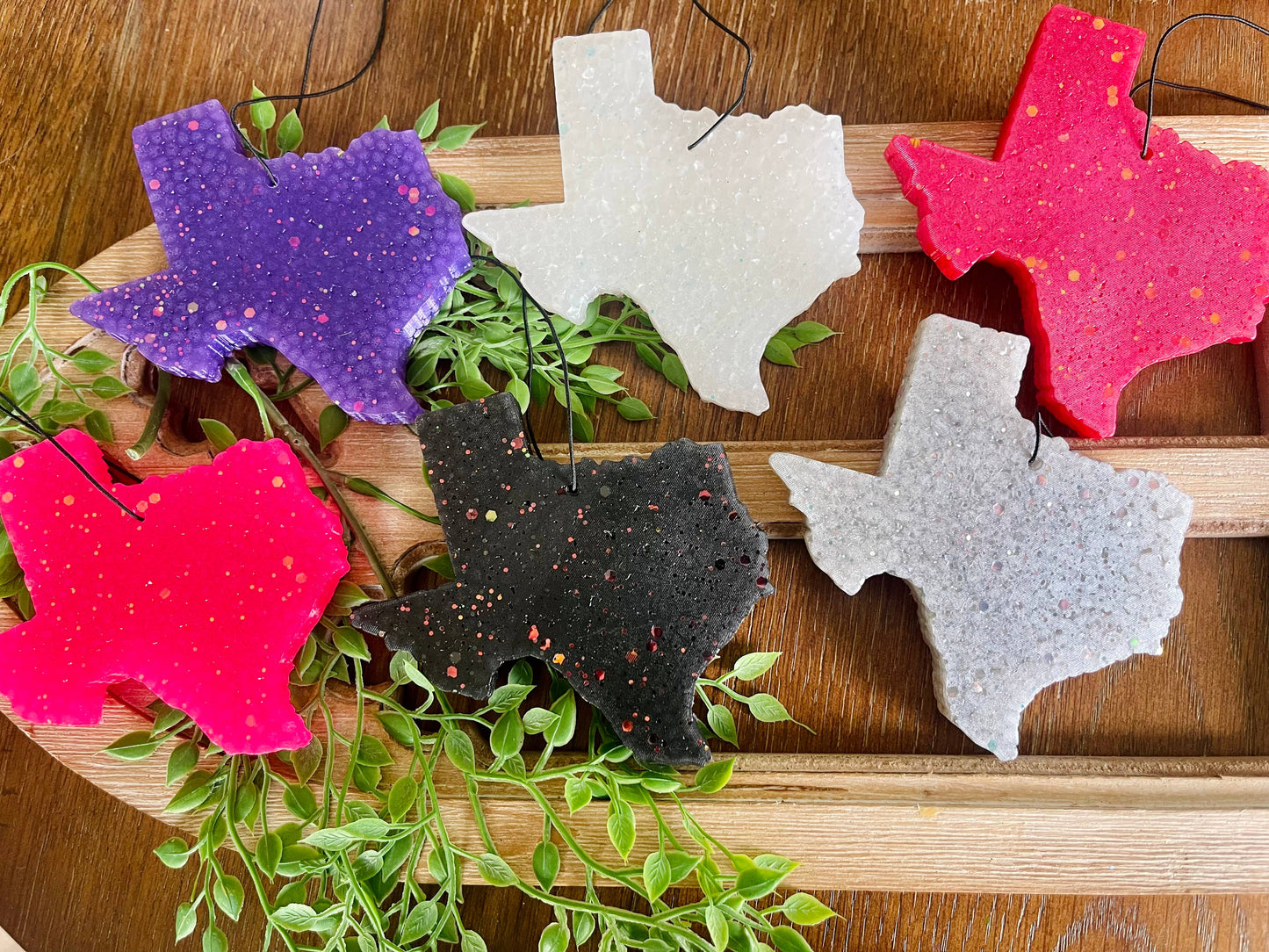 Texas with Glitter Freshie : Red/White/Blue Mix