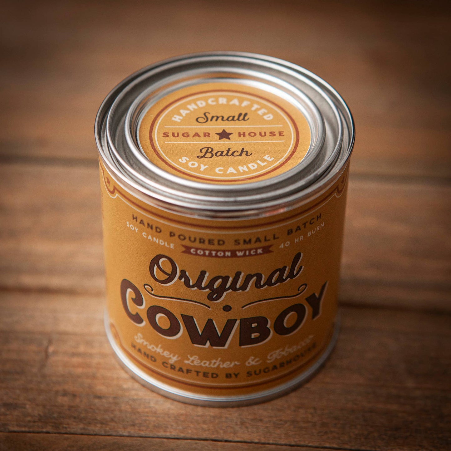 Original Cowboy Soy Paint Can Candle Sugarhouse