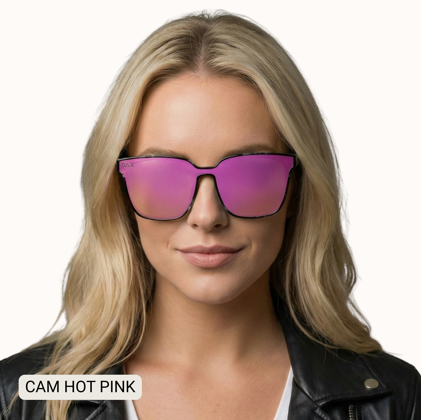 Cam - Women's Medium/ Large Square Sunglasses: Silver Dax Fl
