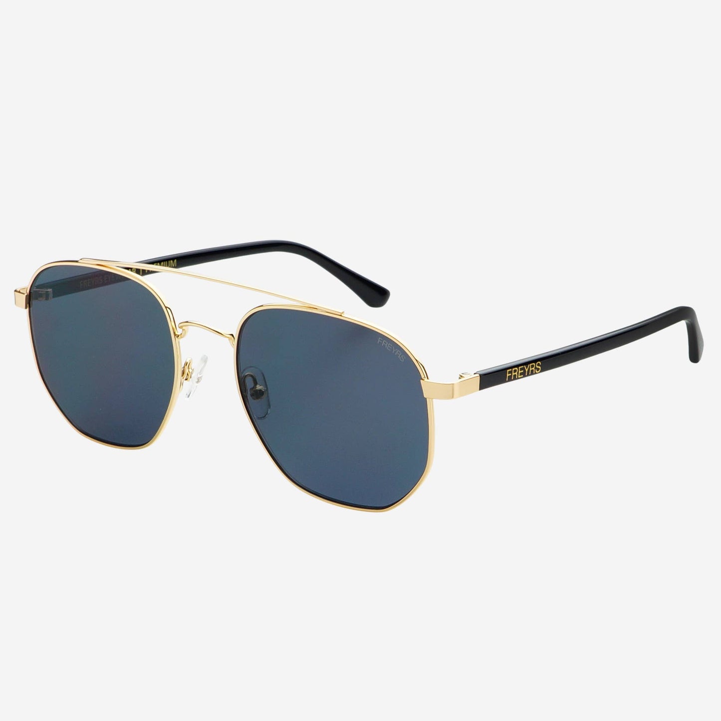 Austin Unisex Sunglasses : Gold / Gray Freyrs