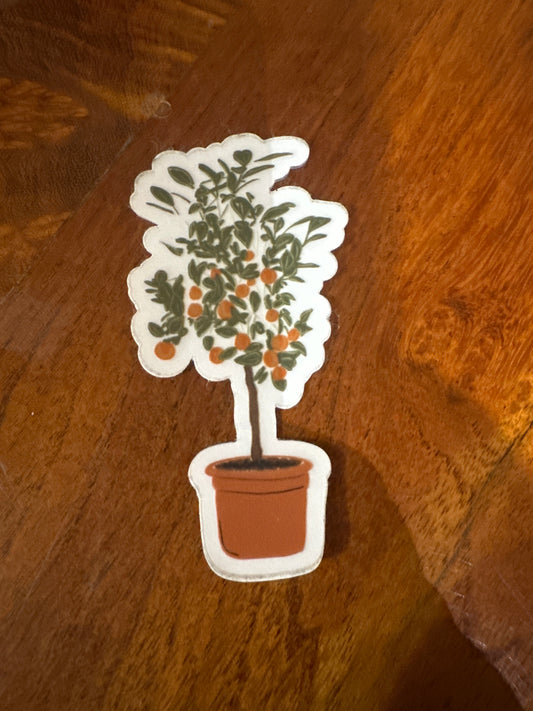Orange Tree Sticker