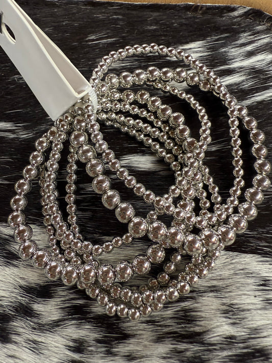 Seven Strand Silver Bracelet