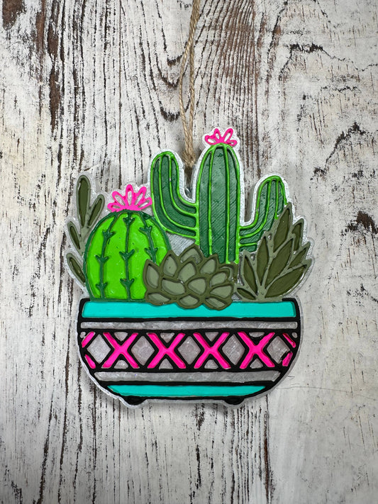 Succulent Cactus Freshie: Black Sea