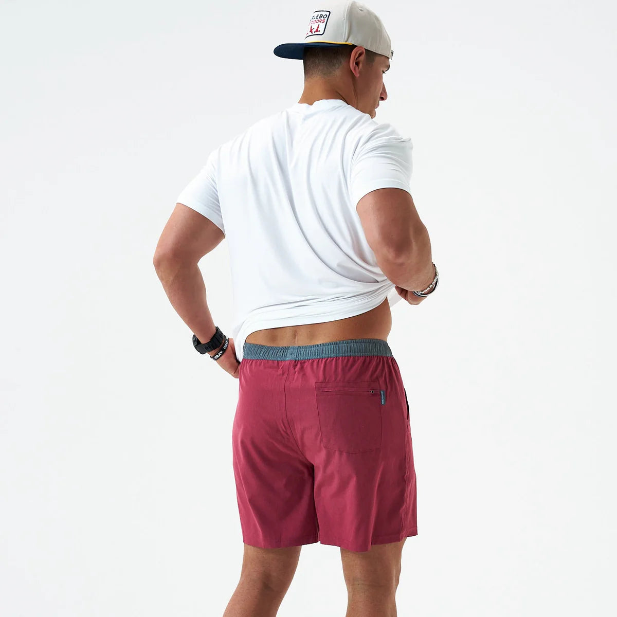 Heather Cardinal Athletic Shorts Burlebo Tx/ Fl