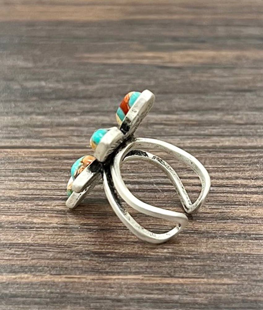 750531, Gemstone Adjustable Ring