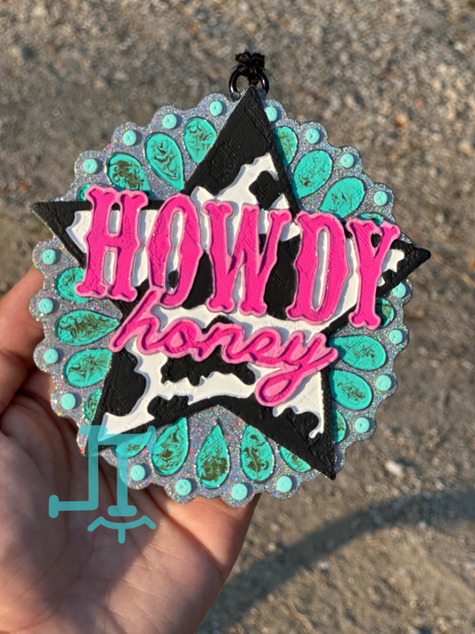 Howdy Honey Star:  Car Freshie LT