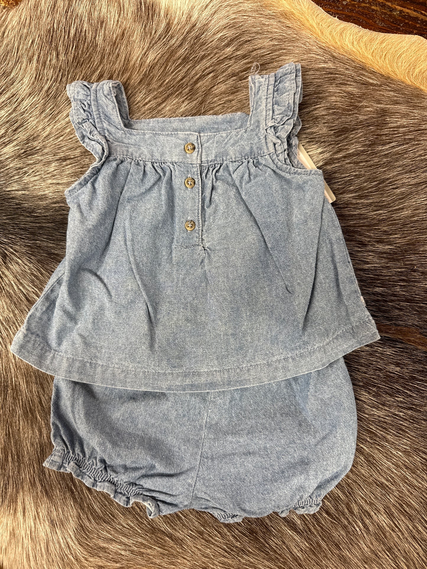 2 Piece Denim Shorts Set Carters