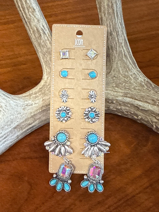 Six Icon Western Earrings Set