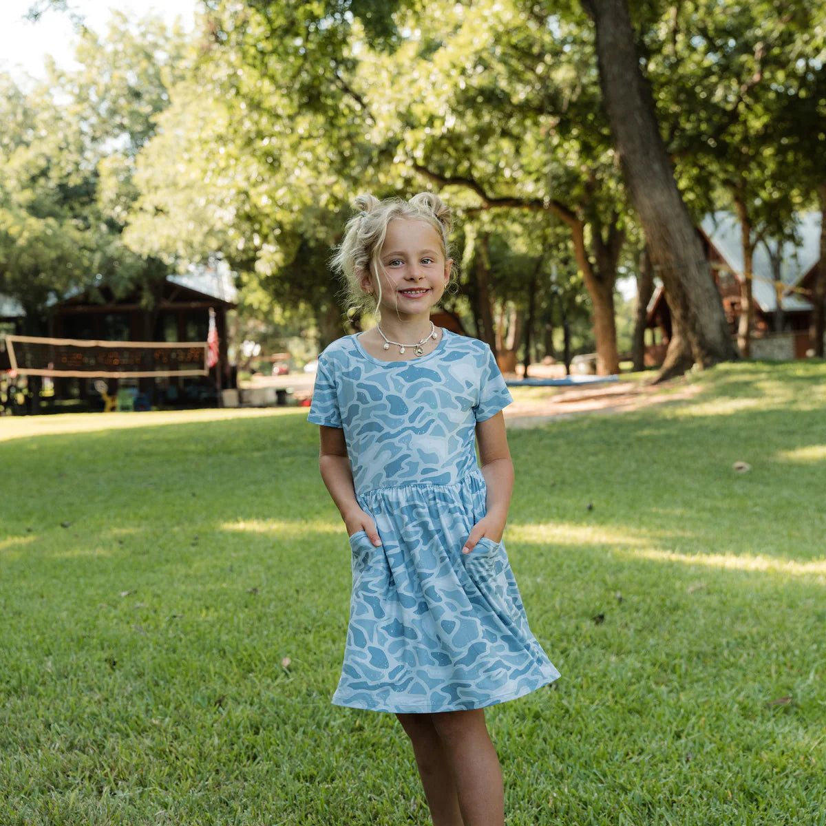 Youth Moxie Dress - Seaside Camo Tx