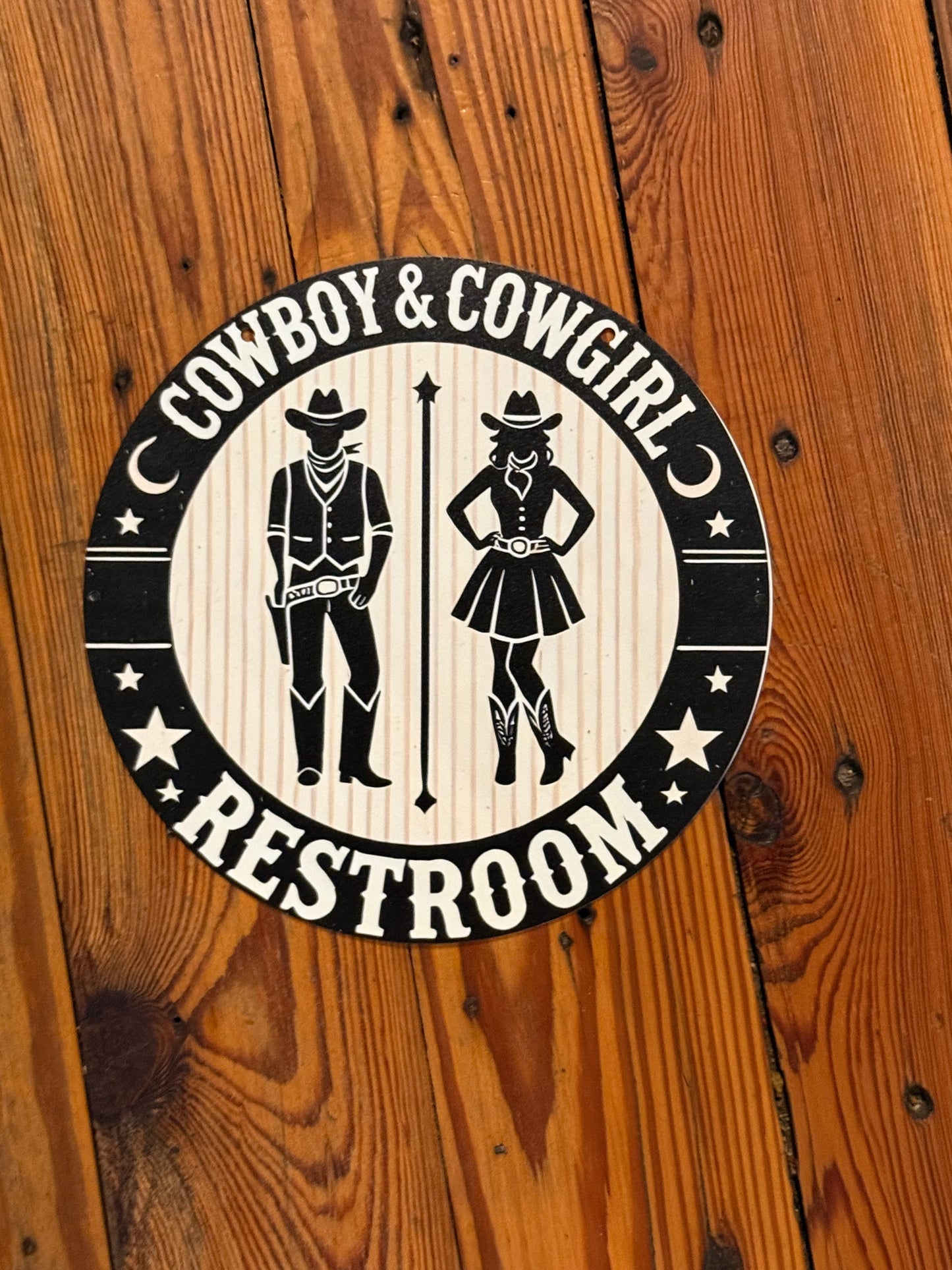 Round Funny Metal Signs