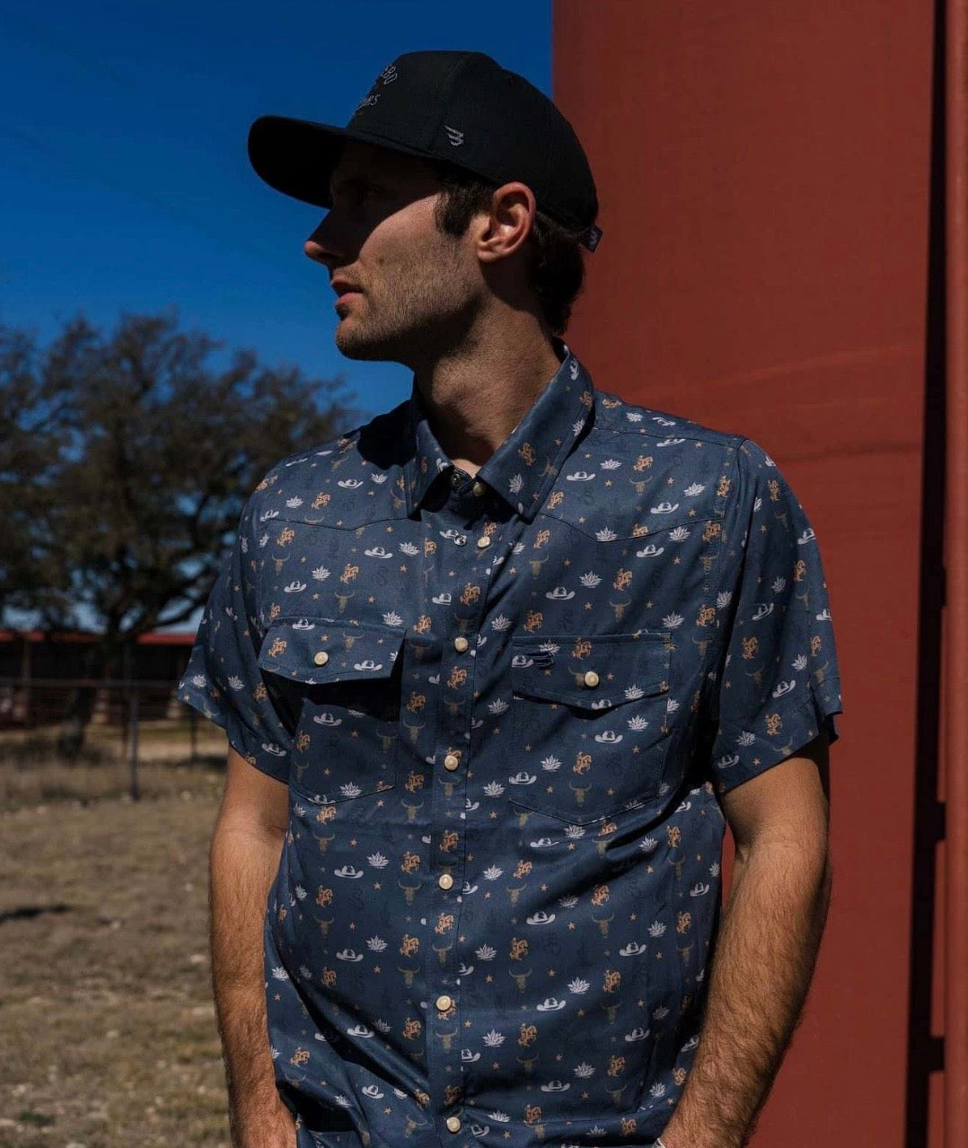 Desert Night Burlebo Western Performance Shirt Tx/ Fl PWS-DESN