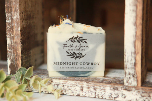 Midnight Cowboy Cold Process Bar Soap, 4.5 oz. Faith Fl