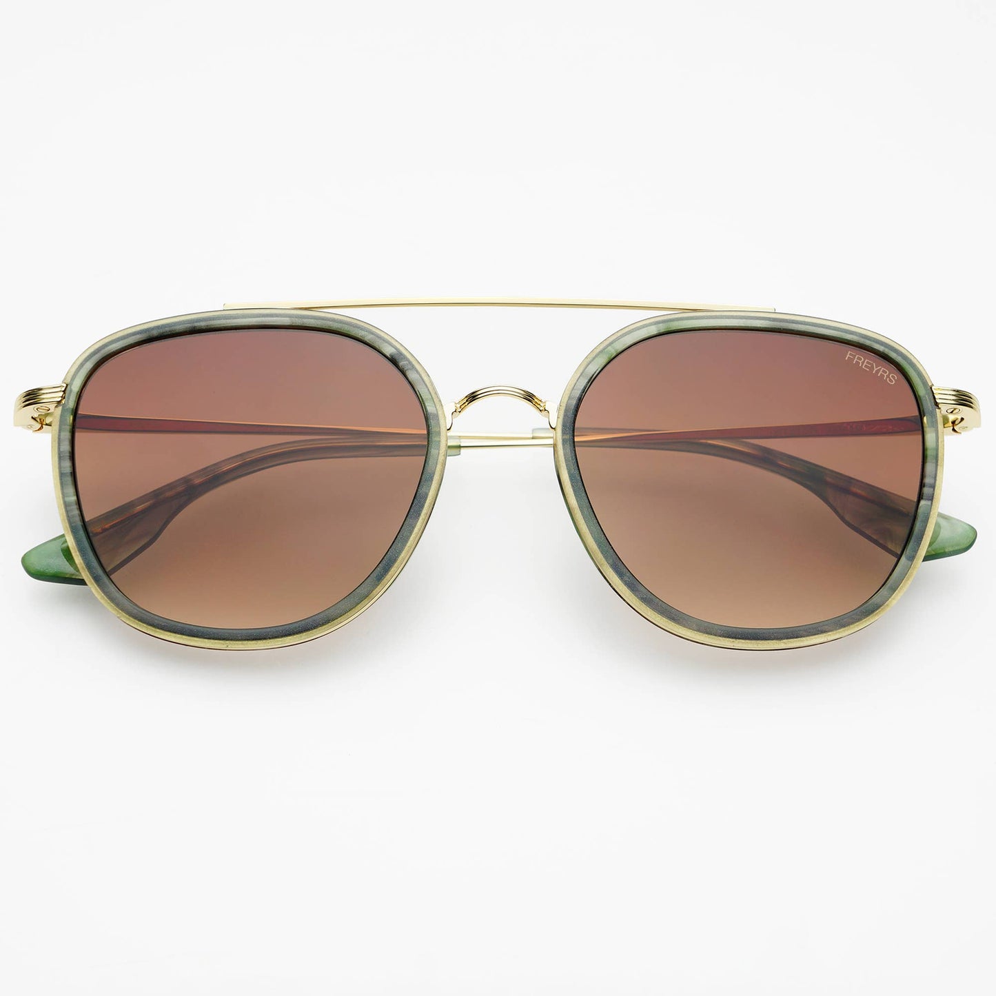 Weston Acetate Round Unisex Sunglasses : Emerald Freyrs