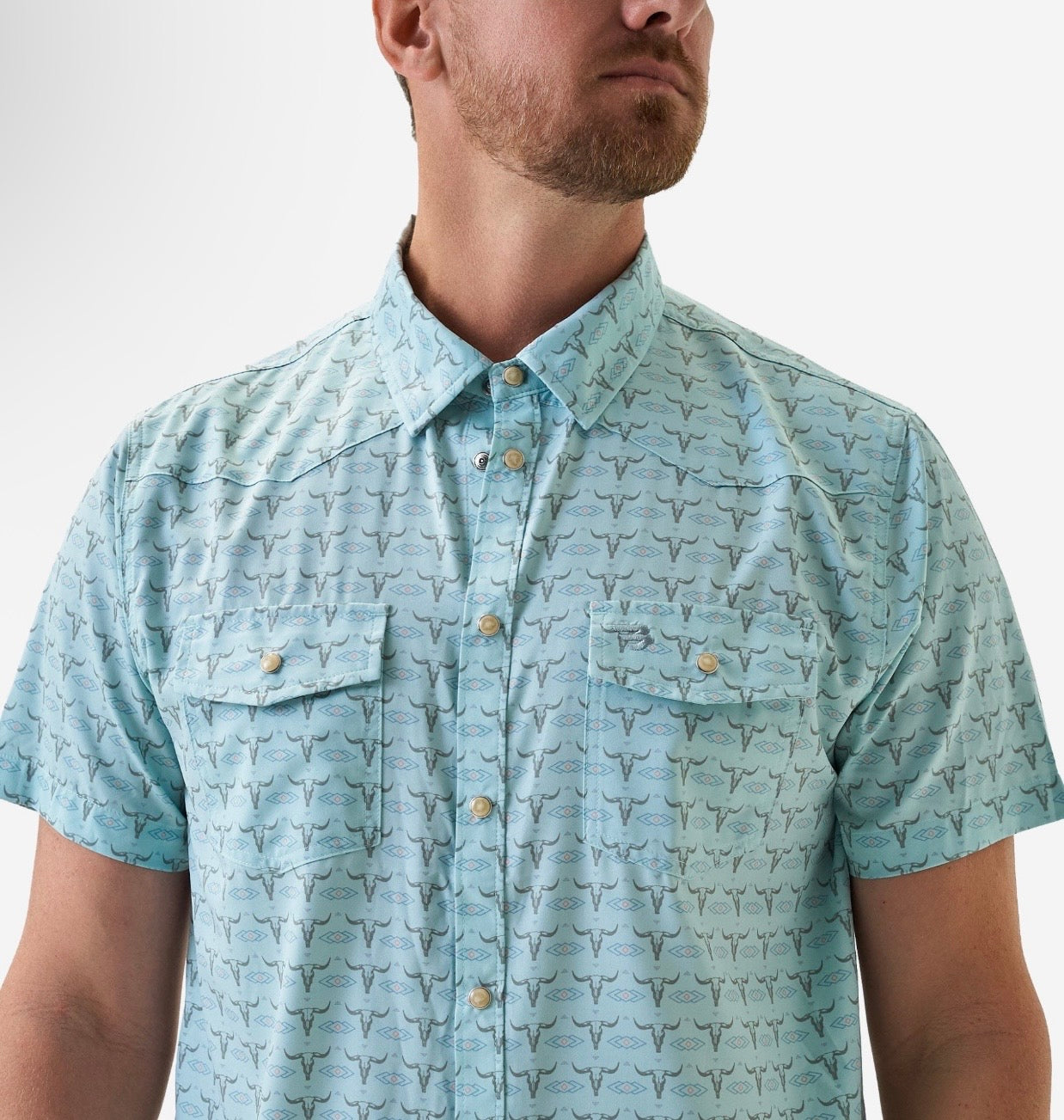 The Rancher Performance Western Pearl Snap Shirt Burlebo Tx/Fl
