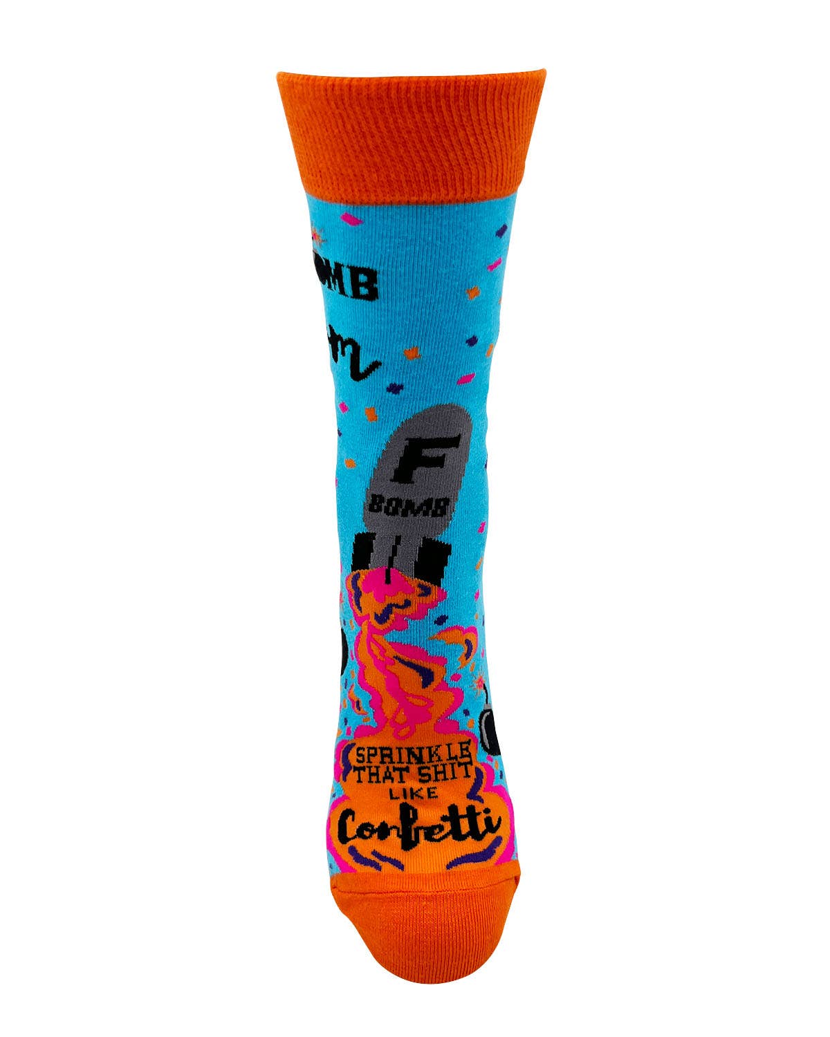 F-Bomb Mom, Sprinkle That Shit Like Confetti Ladies' Crew Socks fab daz