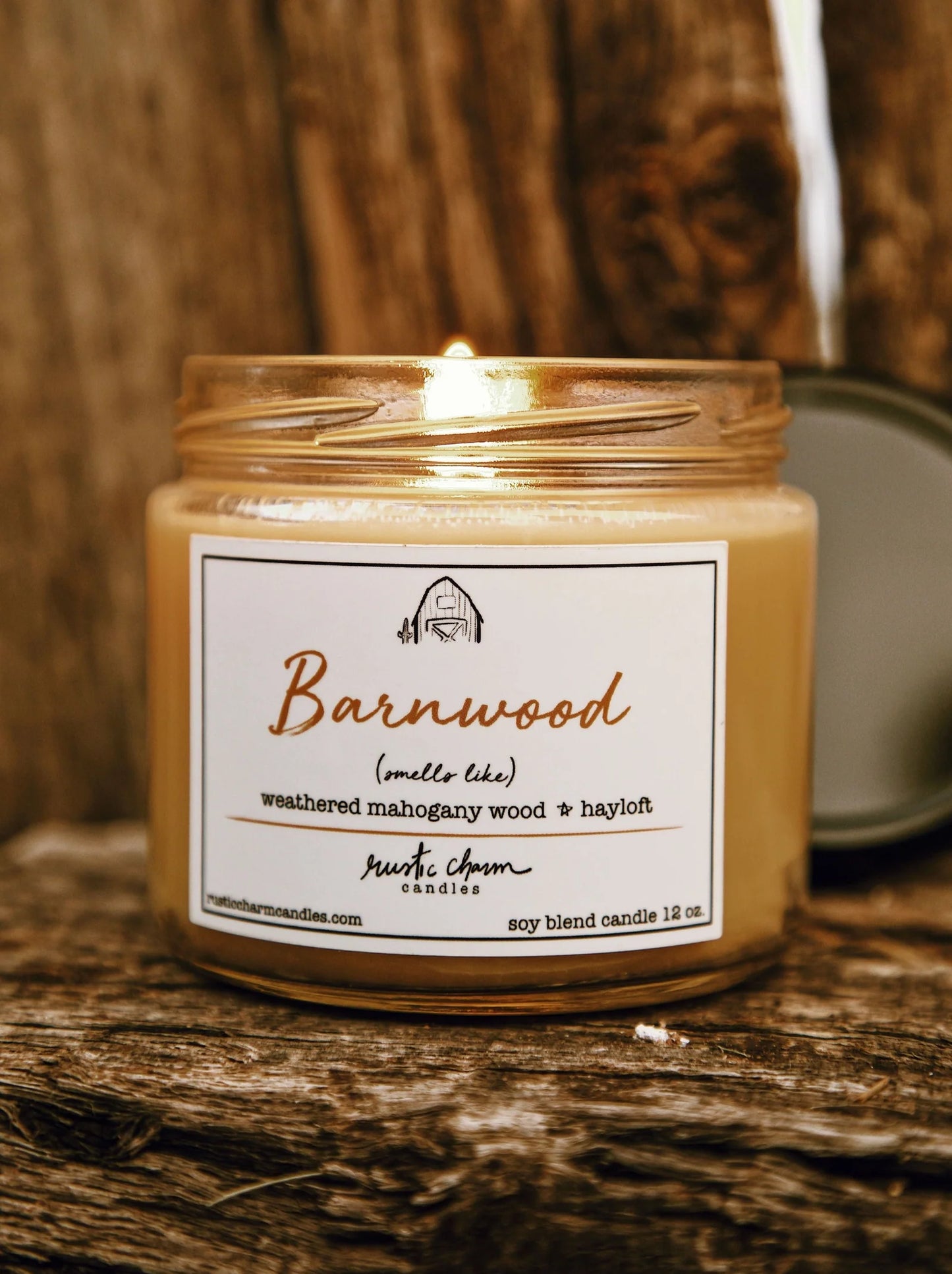 Barnwood Candle Rustic Charm