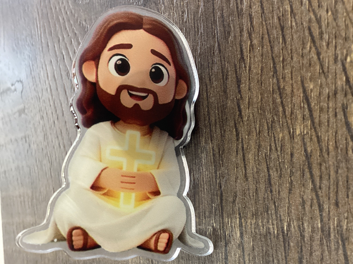 Jesus Acrylic Air Freshner clip