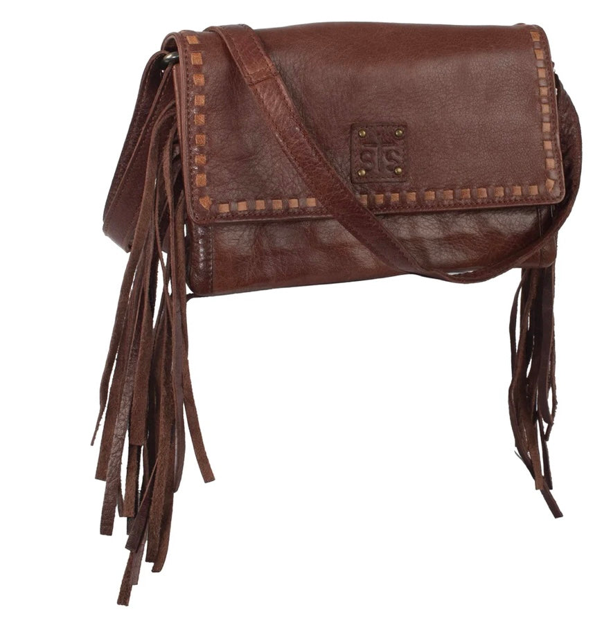 Indie Ladies Harper Crossbody Leather Fringe Purse STS Ranchwear 34882