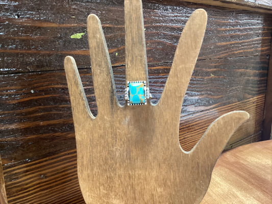 Silver Ring With Turquoise