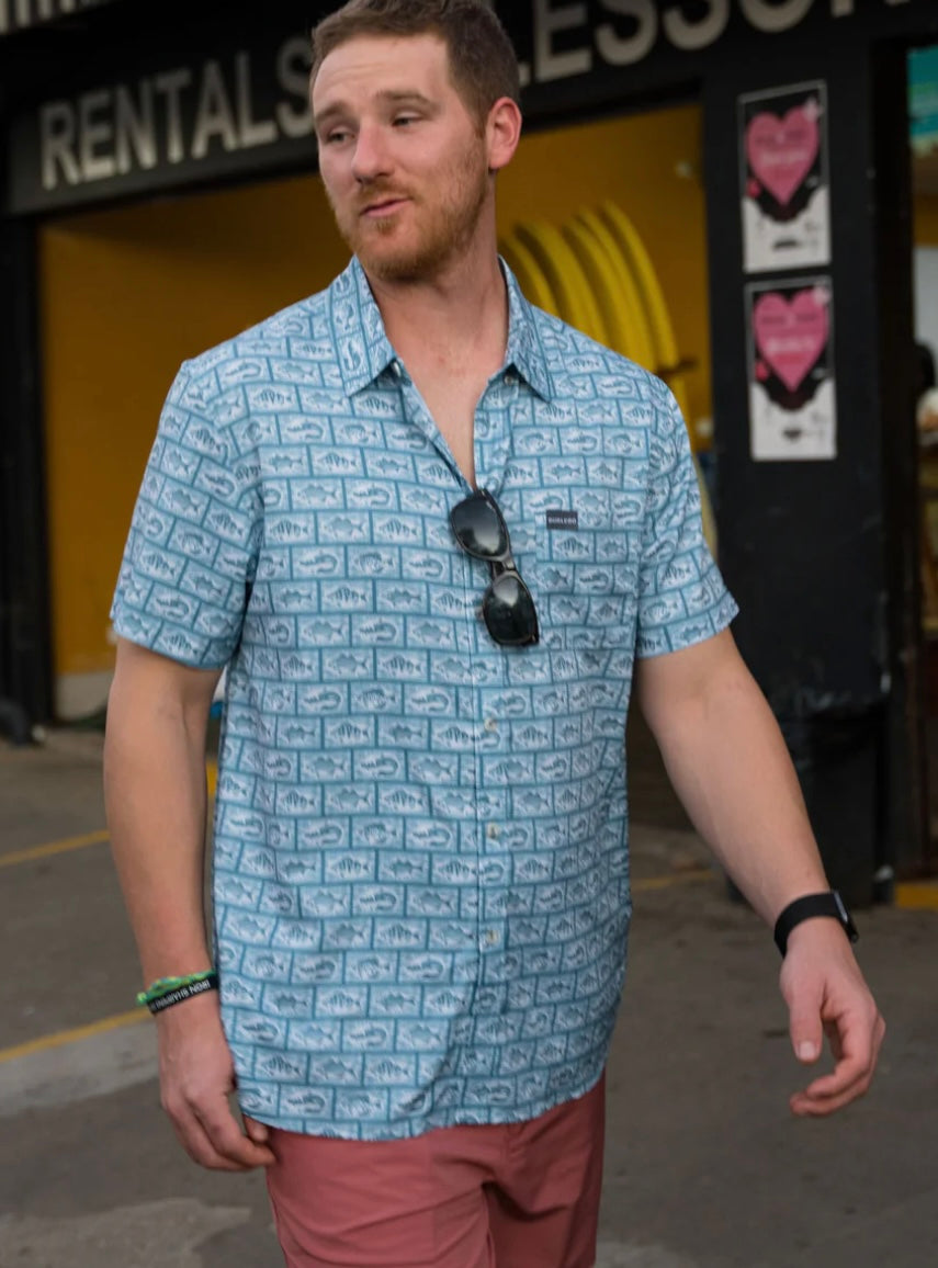 Anglers Choice Performance Button Up Burlebo