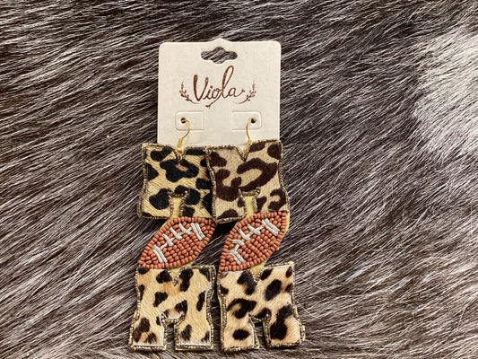 Football mom earrings
