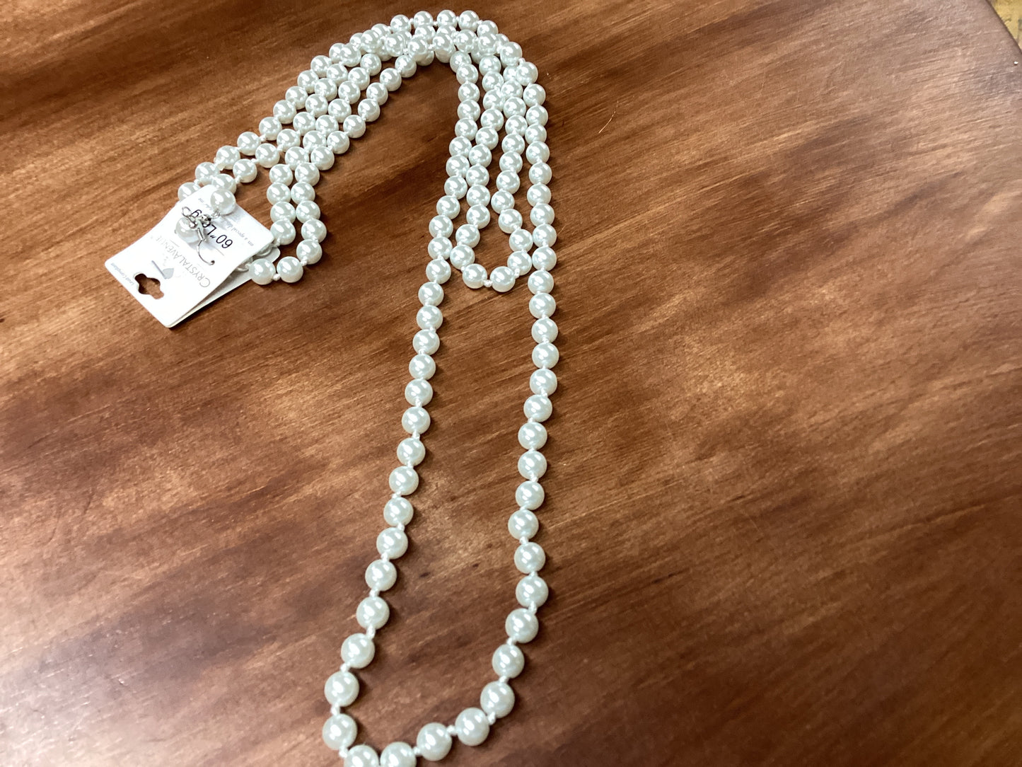 60 in pearl strand necklace
