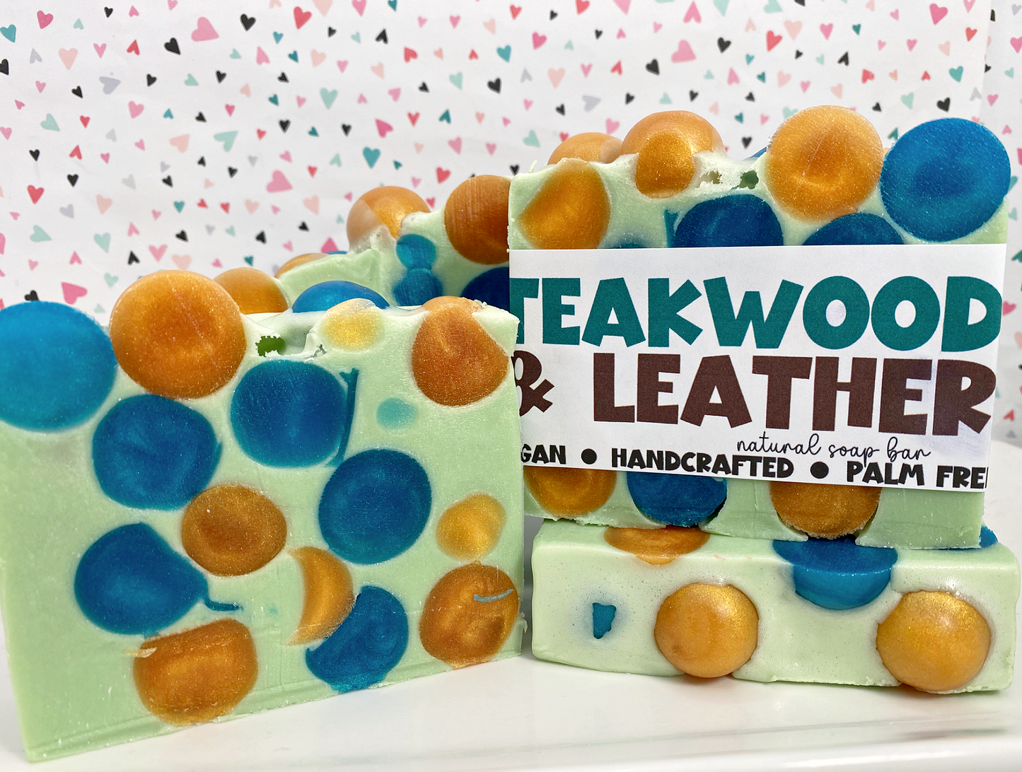 Teakwood and Leather Handmade Soap Bar ✨NEW✨ Fall/Winter   LB