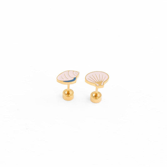 Shell Stud Earrings Pip Pop