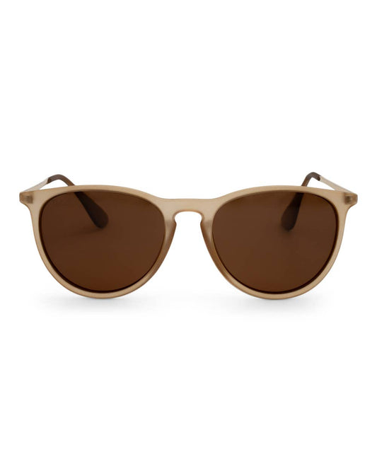 Midnight - Women's Polarized Medium Horn Sunglasses: Sand Fl Dax