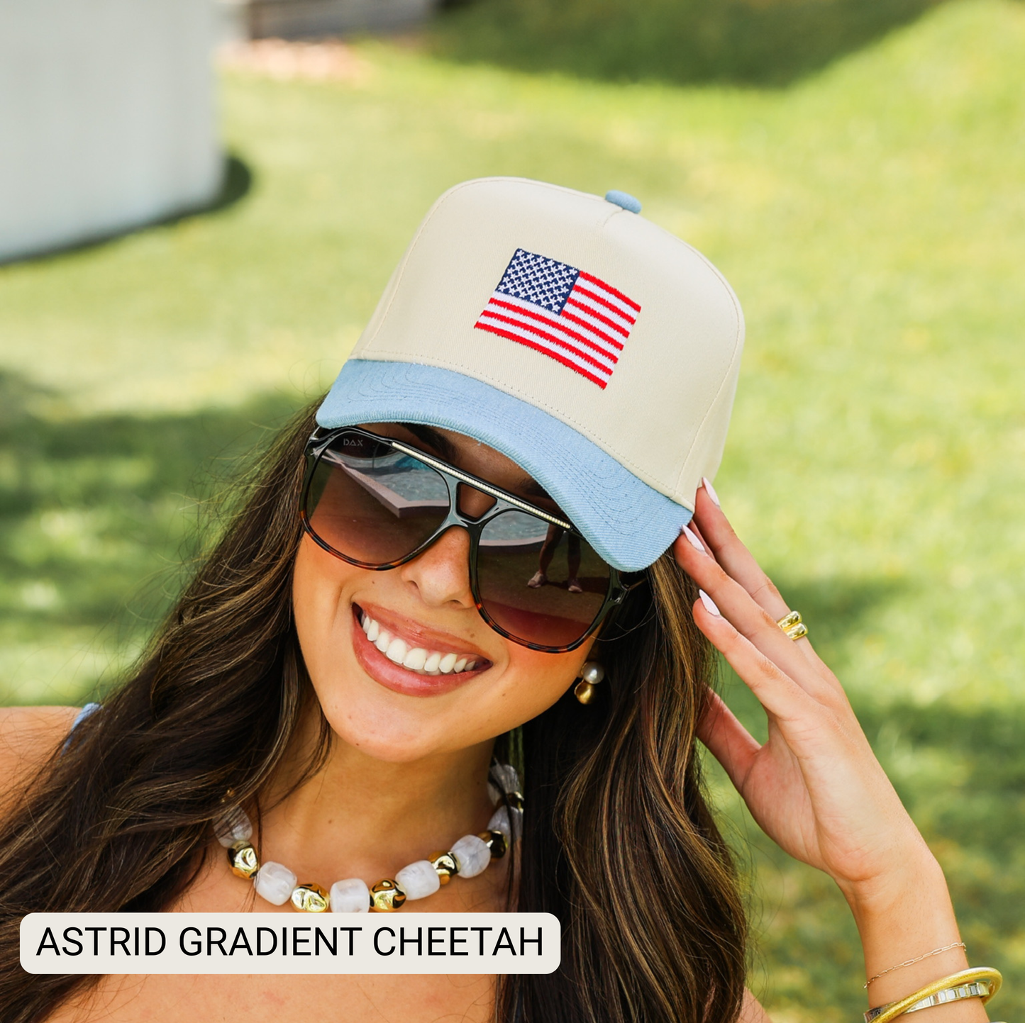 Astrid - Women's Oversized Aviator Sunglasses: Black Fl Dax