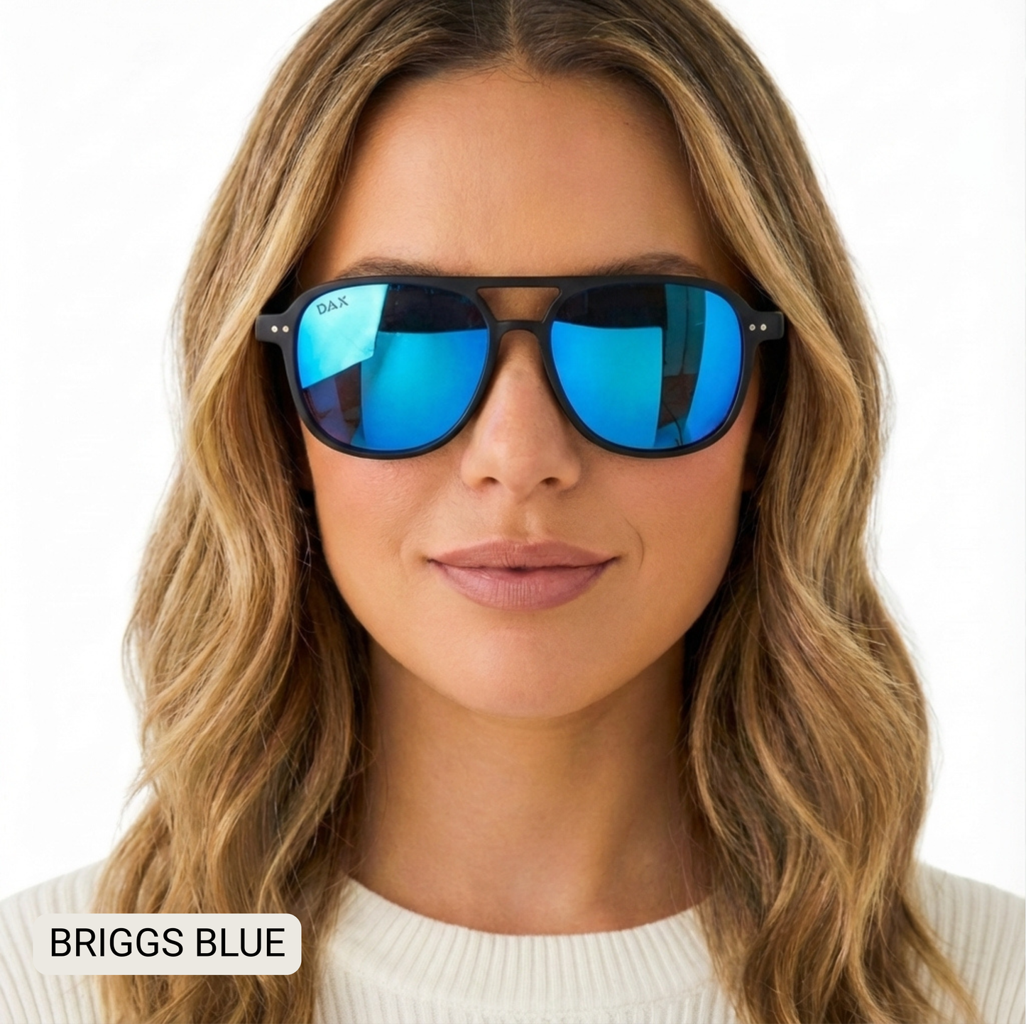 Briggs - Women's Polarized Small/ Medium Aviator: Black Gradient Fl/Tx